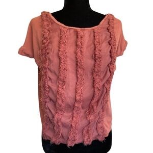 Zara W/B collection short sleeve pullover Top S